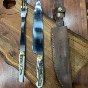 cuchillo y tenedor grande en asta 2